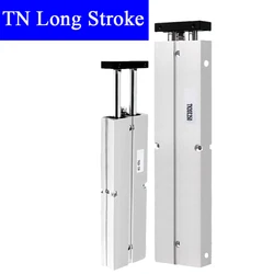 Pneuamtic Double Rod Pneumatic Piston Air Cylinder TN10x300 16x200 20x400 Long Stroke 200mm To 500mm