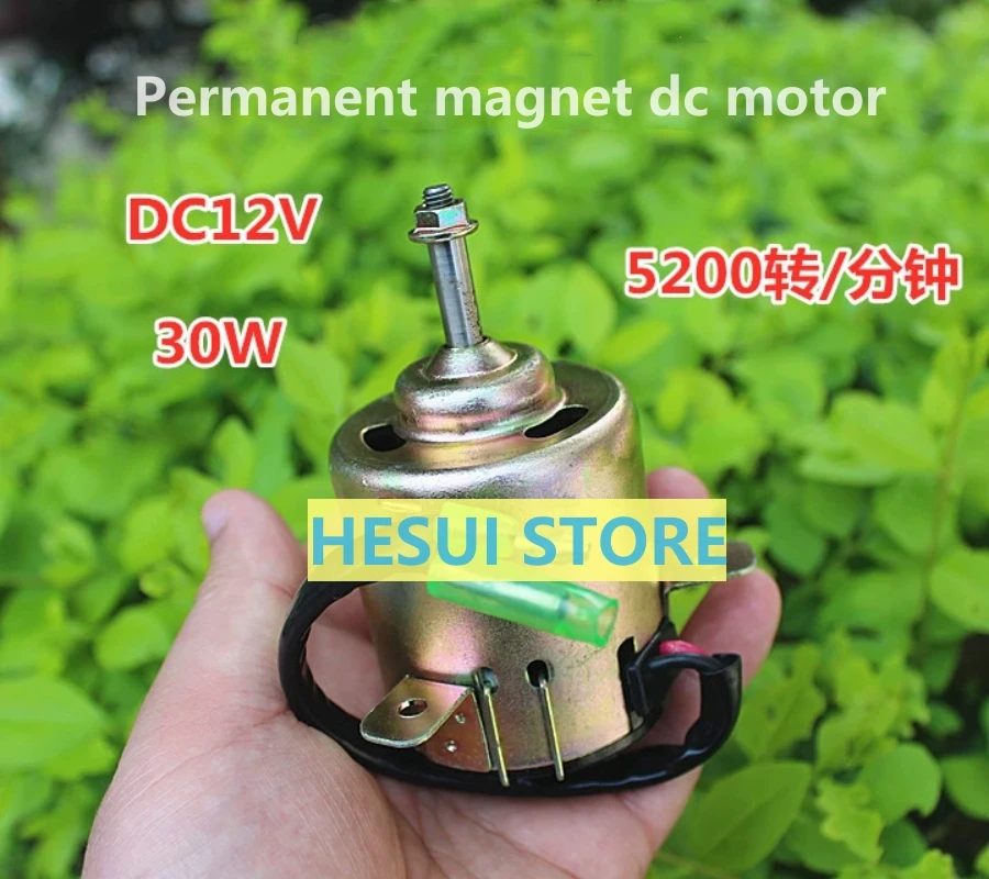 Permanent magnet DC motor 12V 30W 5200 RPM high-power high-speed