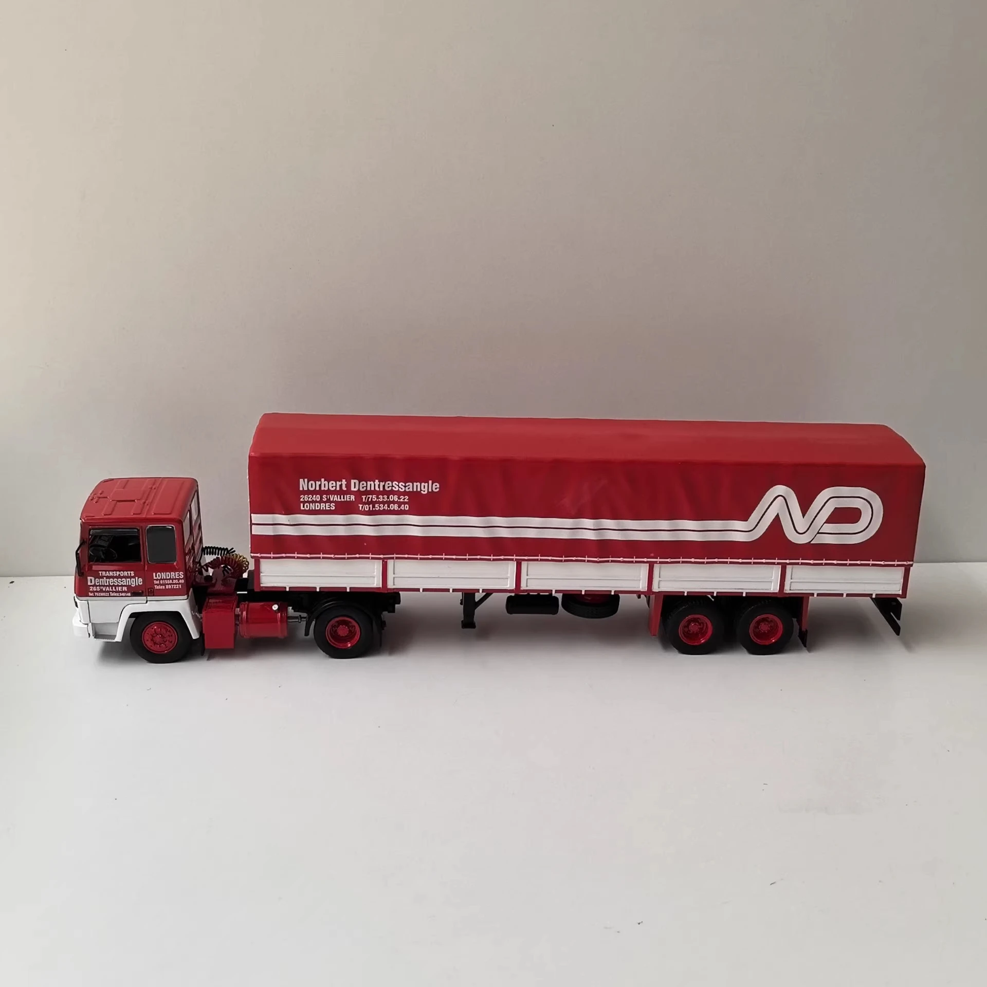 ODEON 1/43 BERLIET TR260 Bellier, modelo de caminhão contêiner de caminhão trator, liga frontal