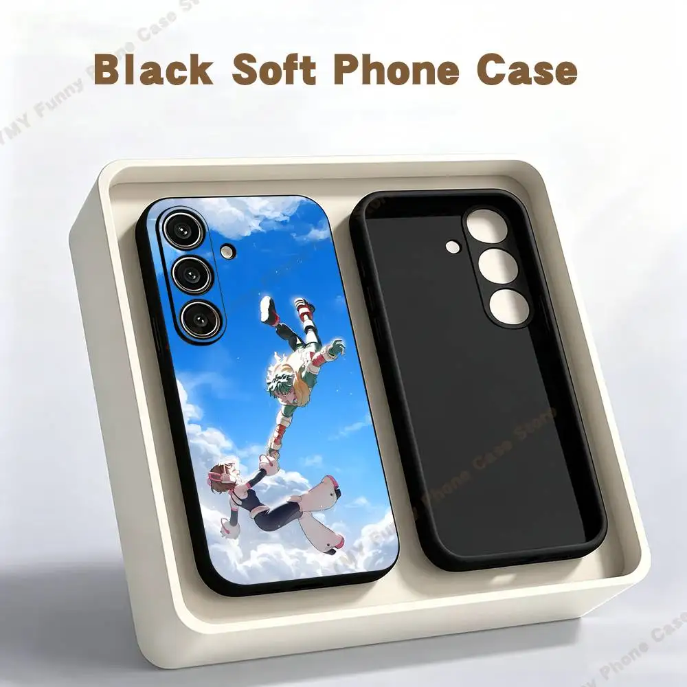 Cartoon Ochaco Uraraka Uravity Phone Case For Samsung S24 25 23 22 21 20 Plus Ultra 5G Lite Shockproof Cover