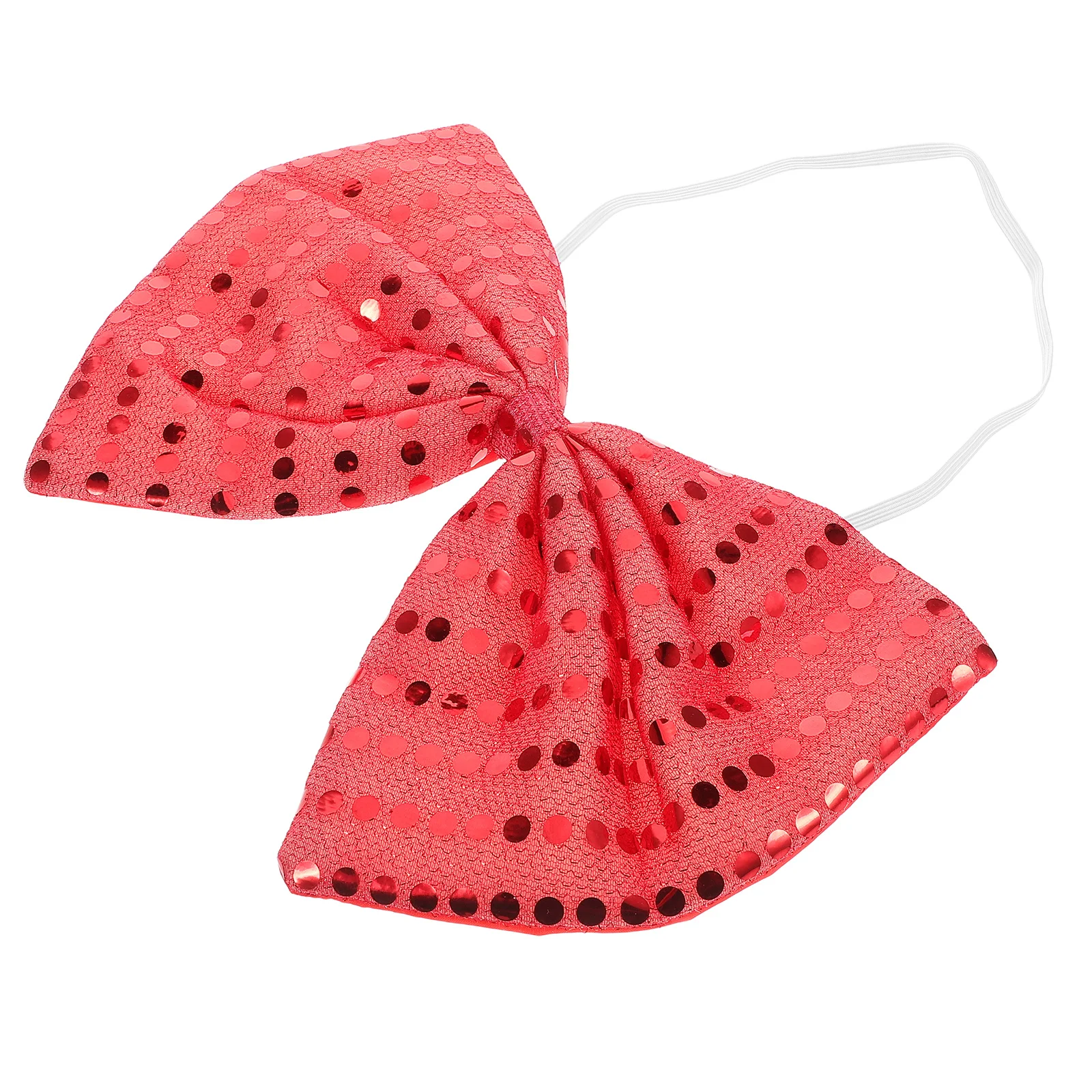 Grand nœud papillon à paillettes rouges, accessoire scintillant pour mascarade de carnaval, pour spectacle de vacances, fête, scène, nœuds à paillettes
