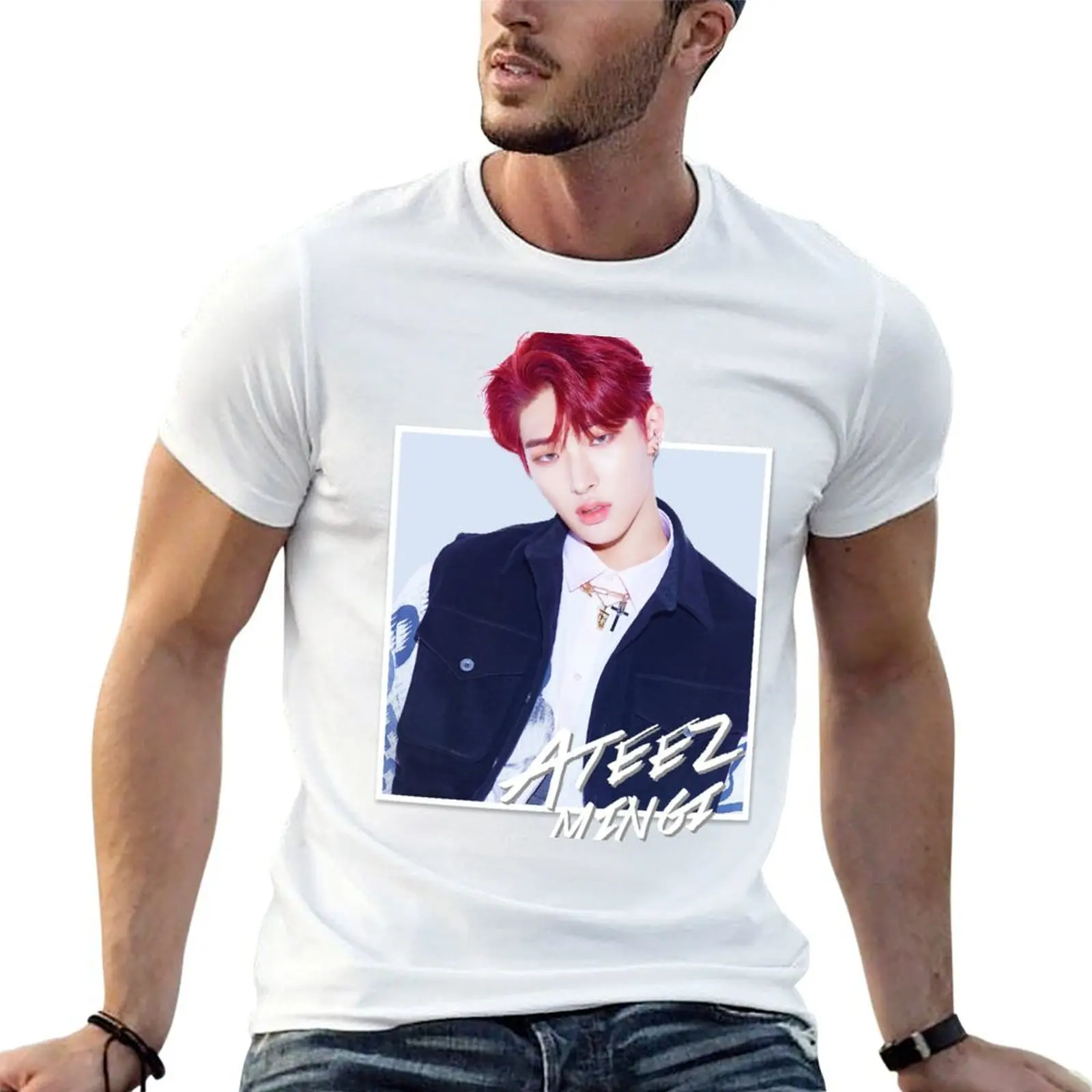 

Ateez - Mingi T-Shirt anime t shirts oversize t shirts for man graphic tees T-Shirt