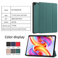 Luxury PU Leather Case For Teclast T50 P30S P40HD M40 Plus Pro P20HD P20S Smart Stand Cover Shockproof Tri-fold Light Weight Fun