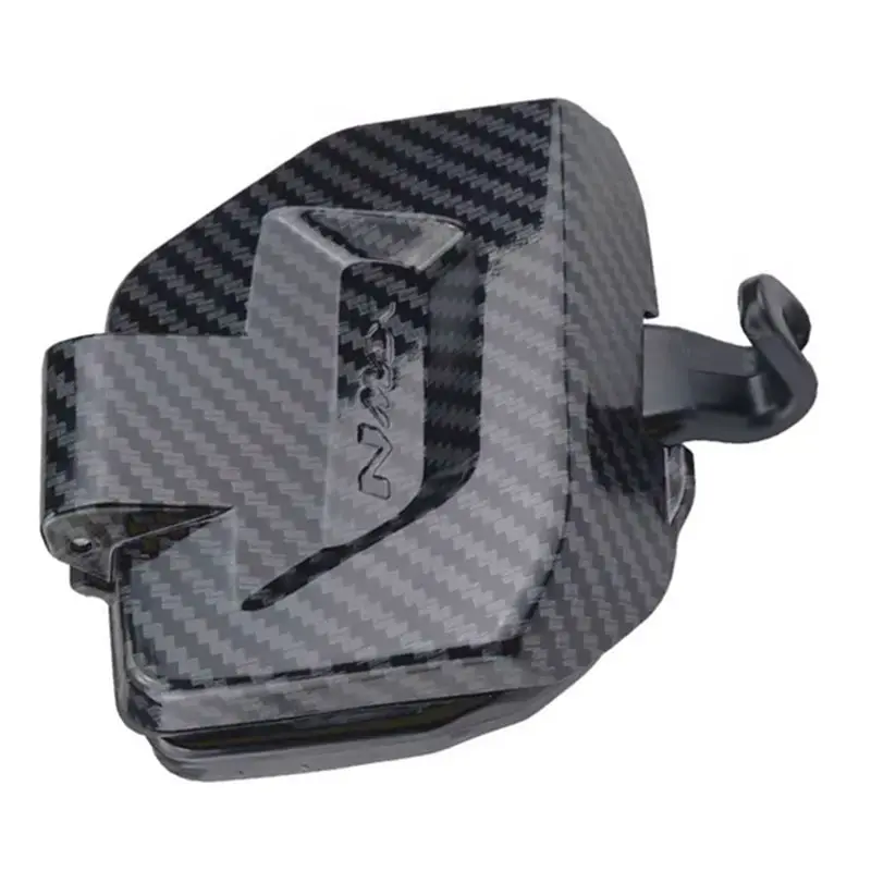A22E-Motorbike Tool Box Storage Cover Lid Side Pocket Carbon Fiber Waterproof Cover For Yamaha NMAX V3 NMAX155 2025 Nmax