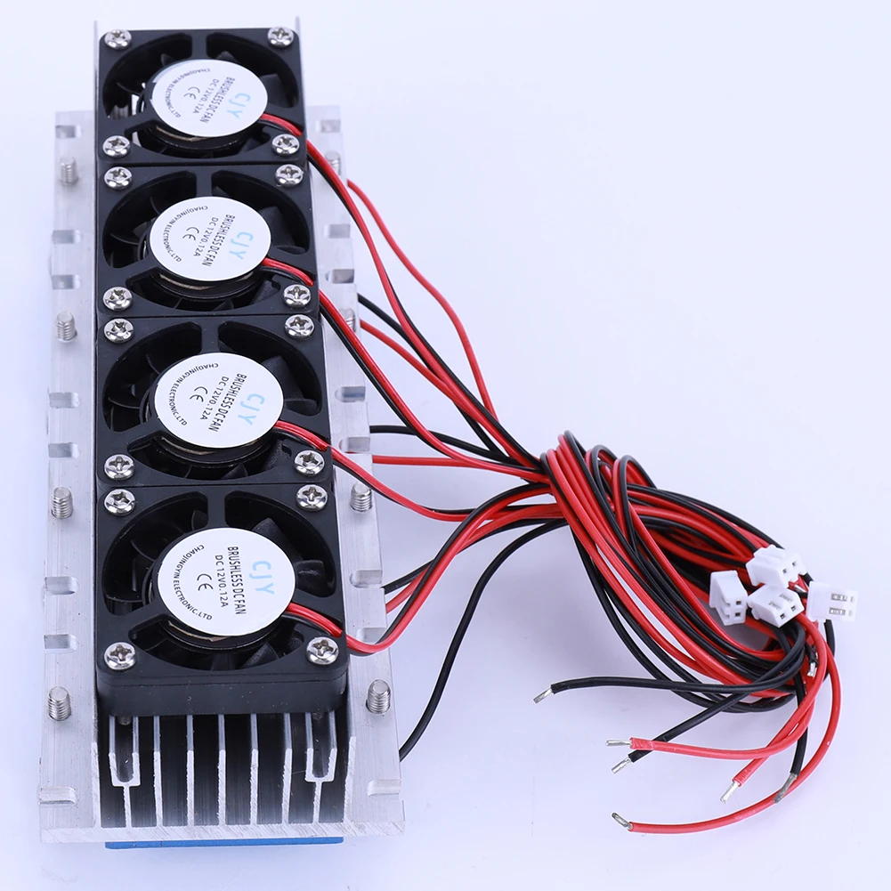 

288W DIY Semiconductor Air Conditioner Cooling System DC12V Semiconductor Cooling System DIY Kit for Air Conditioning Fan
