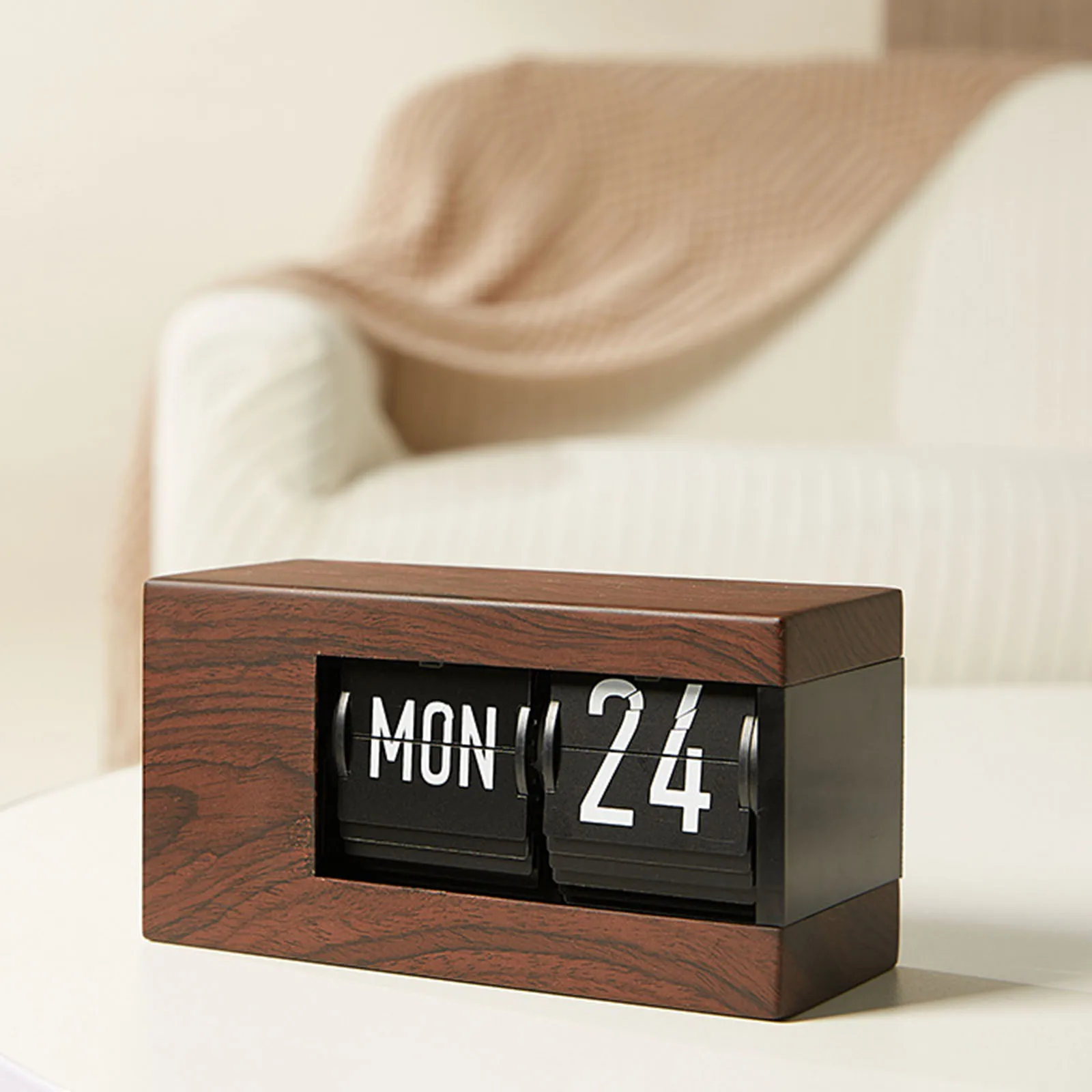 Desk Perpetual Calendar Date Week Display Creative Automatic Tabletop Ornament for Business Anniversary Study Bedroom Bedside