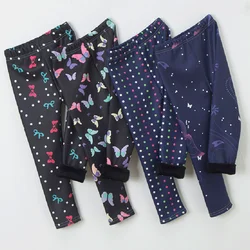 Extra Cozy Warmth Plush Lined Girls Winter Leggings High Elasticity Long Pants with Soft Fleece Suitable Autumn Winter Cold Days