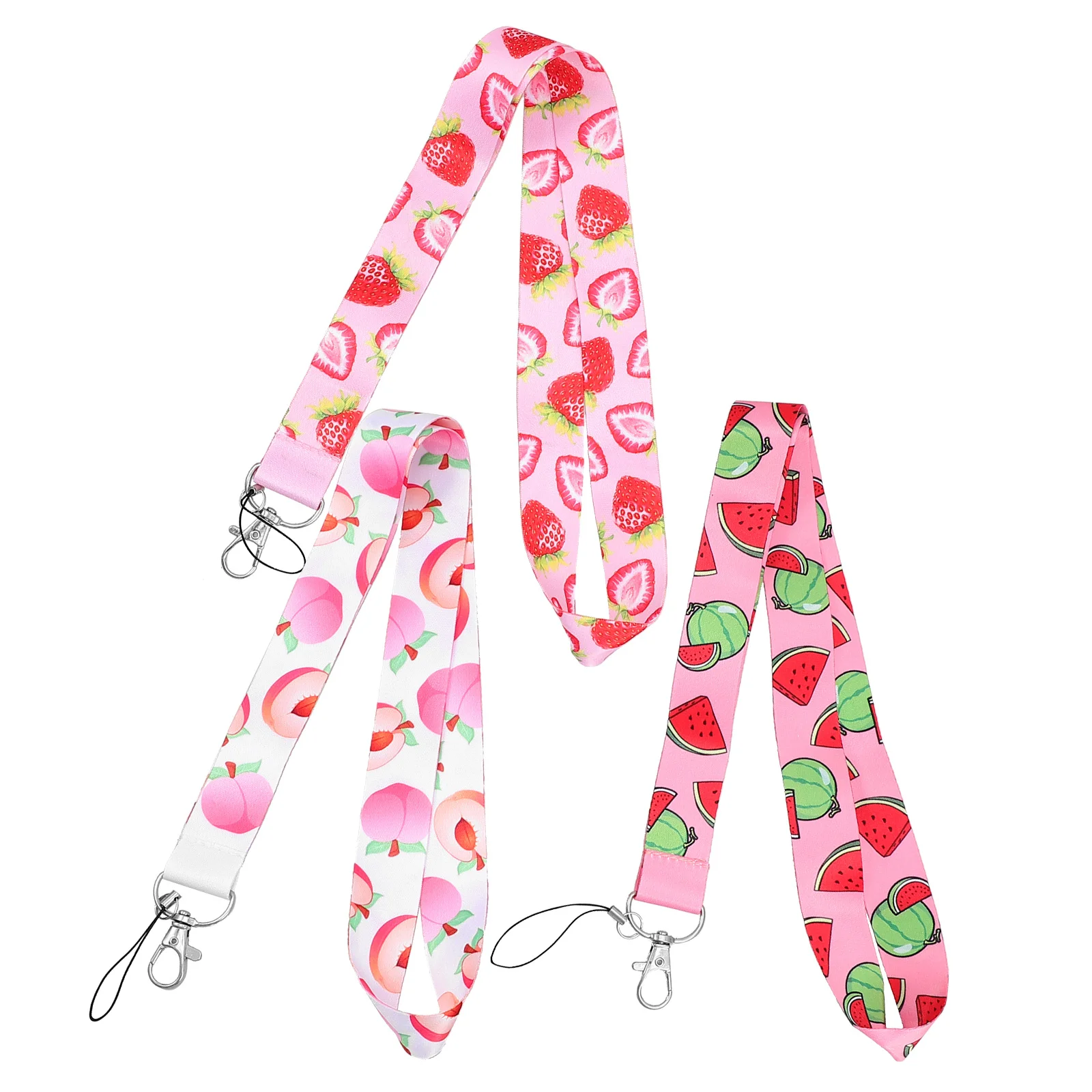 

3Pcs Lanyards Polyester Thick Clip Employee Id Holders Office Badges Cover Work Cards Hanging Ropes Comfortable Portable Use