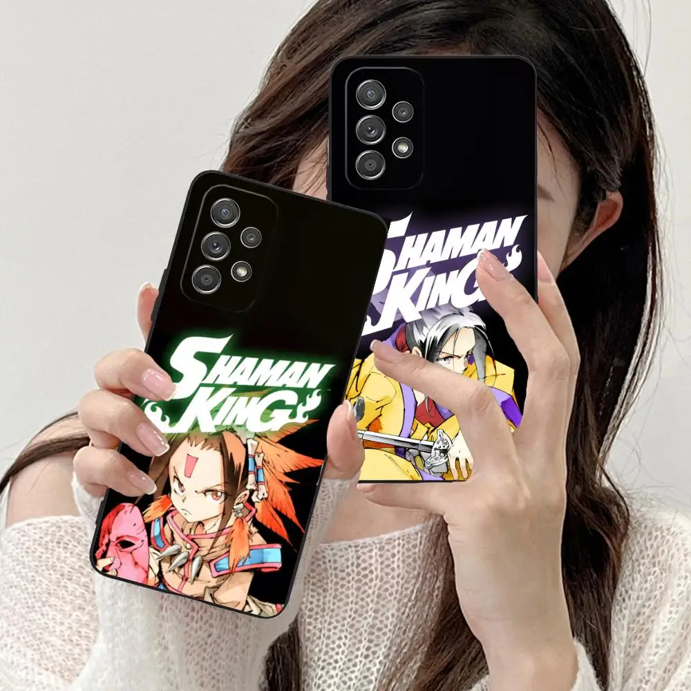 

Shaman King Mobile Phone Case for Samsung Galaxy M55 54 42 35 34 33 32 23 22 15 14 13 12 F55 5G Colour Printing Luxury Pretty