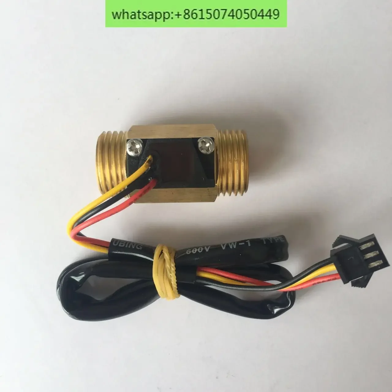 

Датчик расхода воды Турбинный расходомер 4-точечный датчик Медный датчик расхода воды