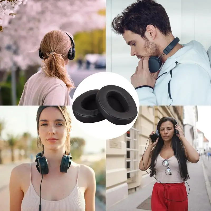 Almohadillas para auriculares, cubierta de repuesto de esponja suave, Reduce las molestias, calidad de sonido de Metal, Ideal para trituradora Hech 3,0 ANC Venue EVO