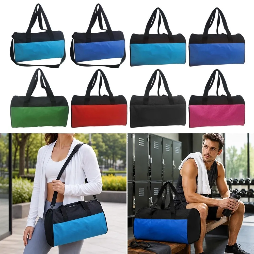 New Large Capacity Hand-held Travel Bag Waterproof Black Sports Bags With Big Net Bag Storage Handbag