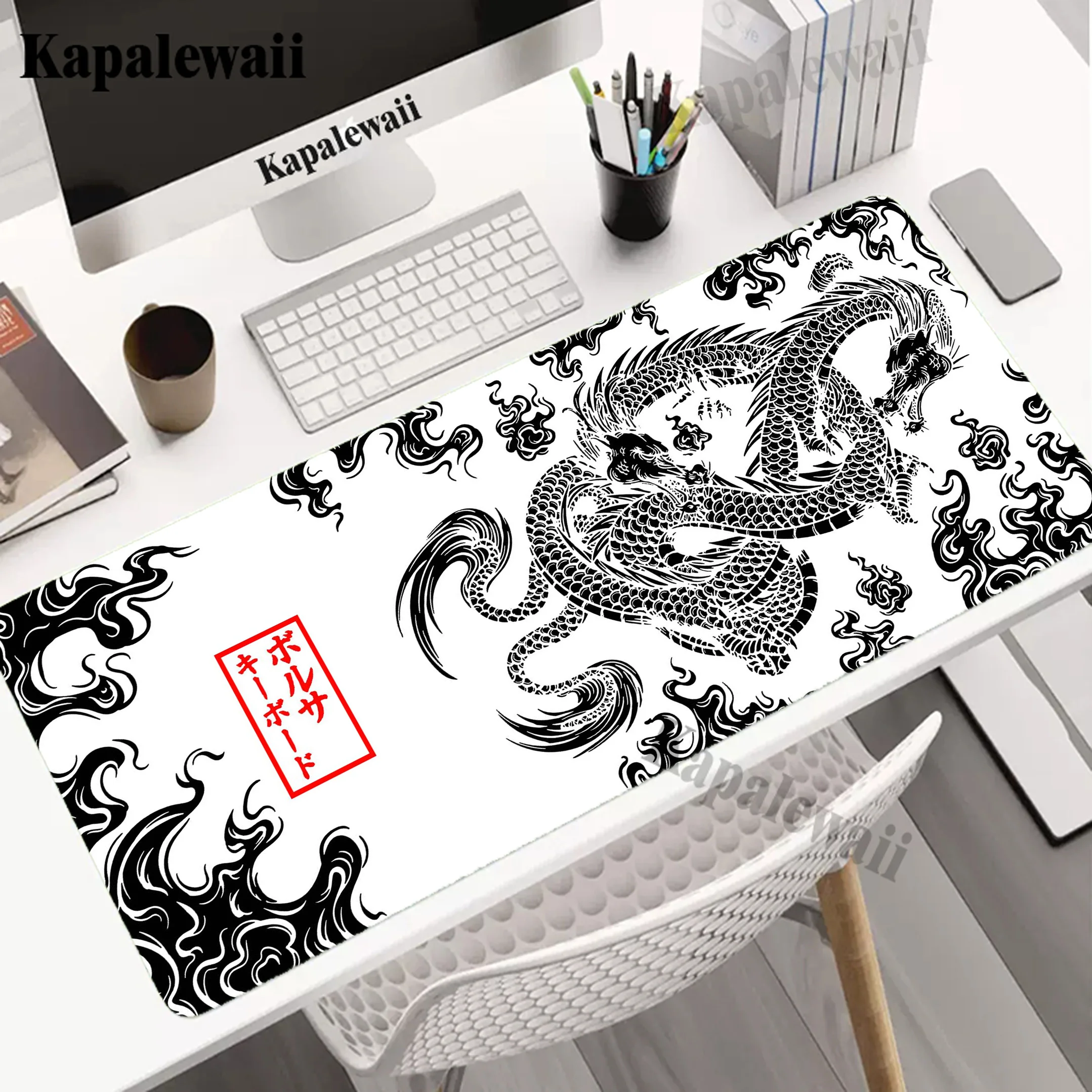 

Dragon Gaming Mousepad Pc 100x50cm XXL Locking Edge Mouse Pad Mousemat Anti-slip Rubber Pads Big Desk Mat Notebook Keyboard Pads