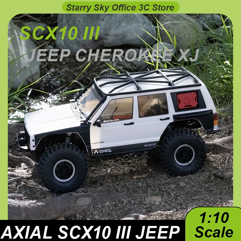 Axial 1/10 SCX10 III JEEP Cherokee XJ RC Car 4WD Brushed 3S Electric Off Road Rock Crawler RTR Remote Control Climbing Vehicle