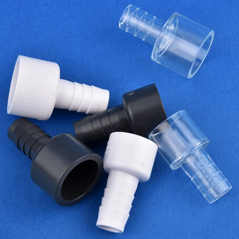 1~5Pcs 20/25mm to 16/16.5mm PVC Hose Pagoda Connector Garden Irrigation Fittings Soft Hose Adapter Joint Fish Tank Accessories