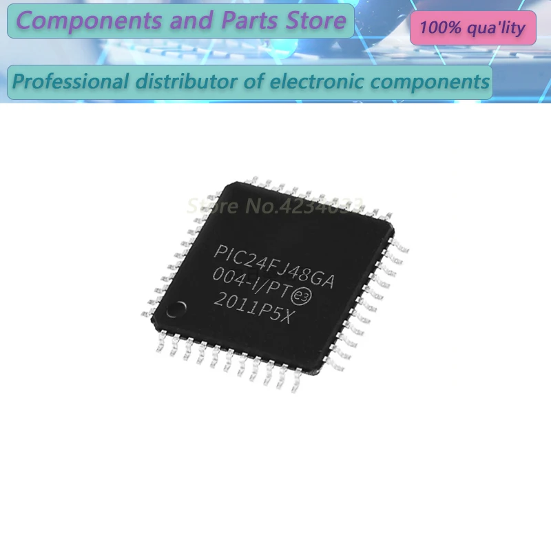 

1PCS PIC24FJ64GA004-I/PT PIC24FJ48GA004-I/PT PIC24FJ32 New Original Chip TQFP-44 Microcontroller Chip 8 Bit Single Chip Computer