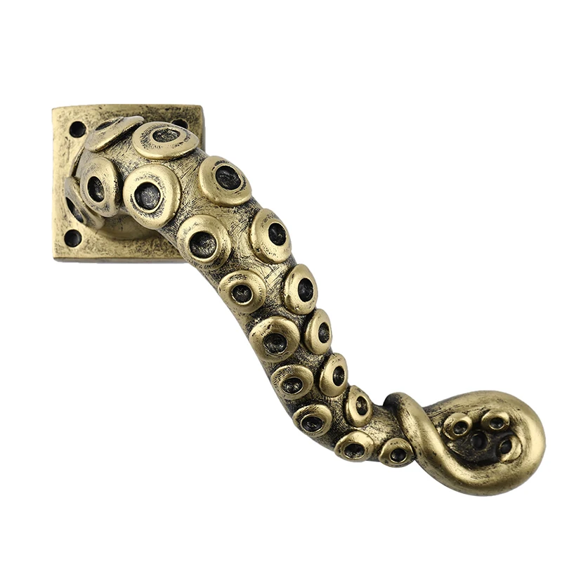 Vintage Octopus Door Knob Animal Style Outdoor Hook Furniture Drawer Bar Pulls Handle Hardware Ancient Cabinet Shake Handshandle