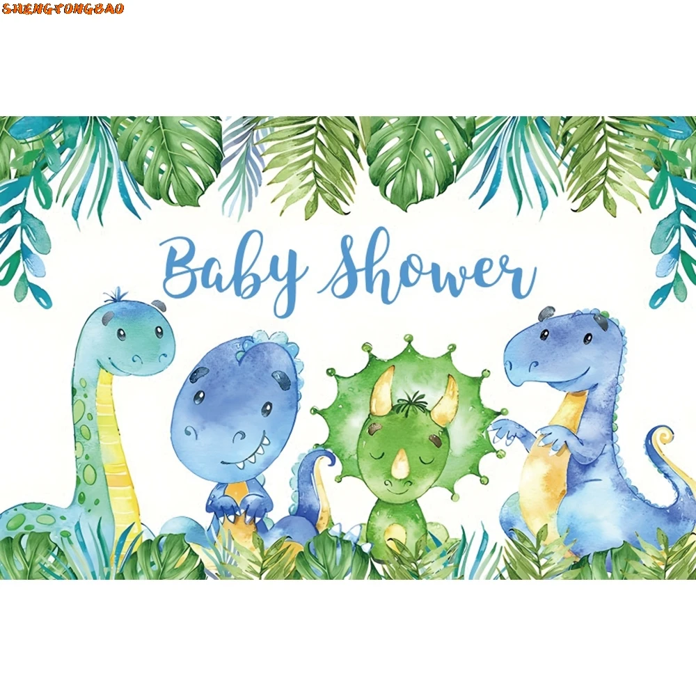 Dinosaur Backdrop Jungle Forest Volcano Newborn Baby Shower Birthday Party Baby Portrait  Background Photography Photo Studio