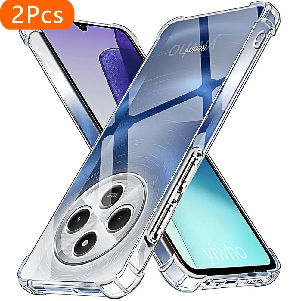 

2 шт. противоударный прозрачный мягкий чехол для телефона Redmi 14c, прозрачный чехол с полным покрытием для Xiaomi Redmi C14 13c 12c 10c 9c Nfc 14