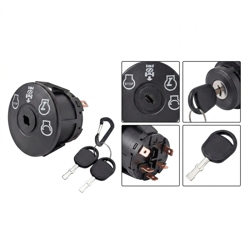 Lawn Mower Ignition Ignition Key Switch For Farm Machinery Repair Direct Replacement Part Quality Plastic Material