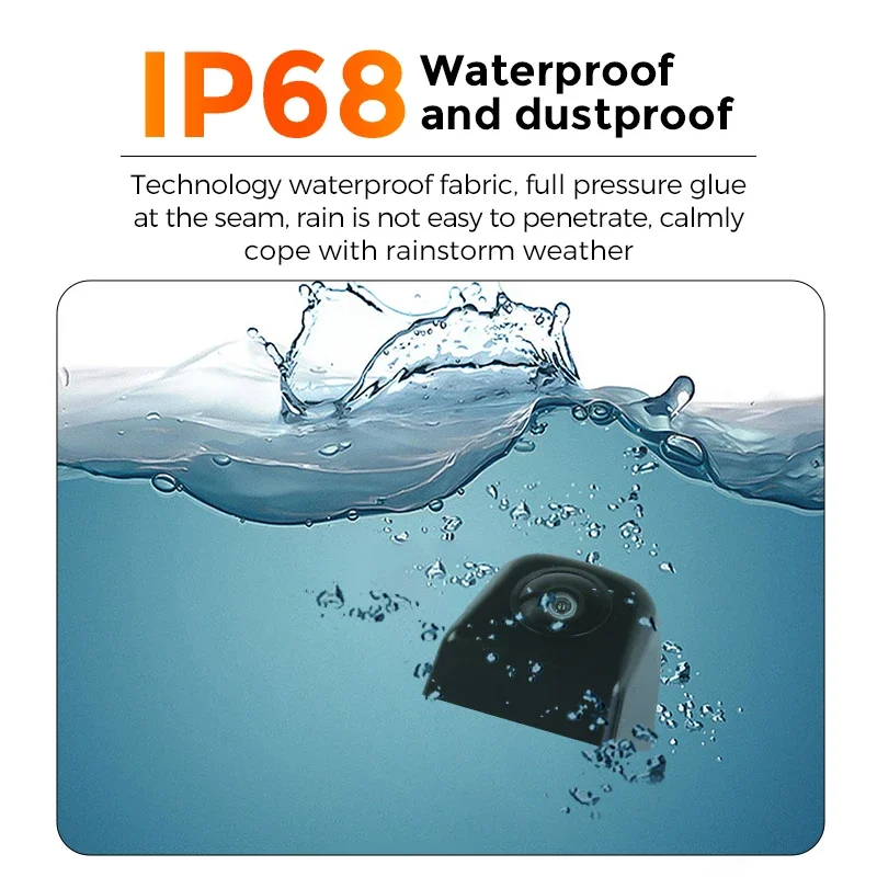 AHD 1080P 720P العالمي عين السمكة عكس الكاميرا مقاوم للماء سيارة كاميرا الرؤية الخلفية كامل HD للرؤية الليلية 170 °   زاوية واسعة