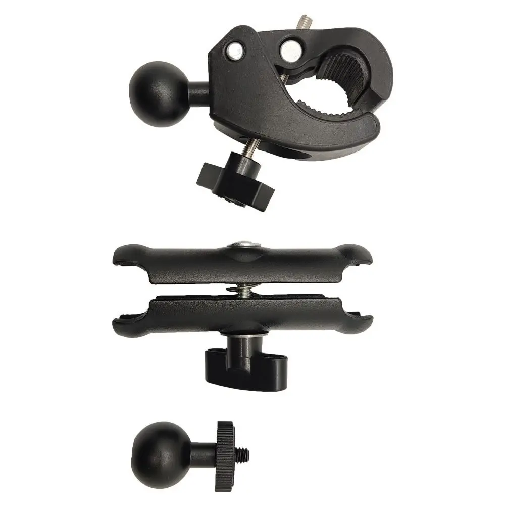 

360° Rotating Action Camera Stand S/M/L Sturdy Mobile Phone Clamp 1/4" Screw Adapter Extendable Rearview Mirror Bracket
