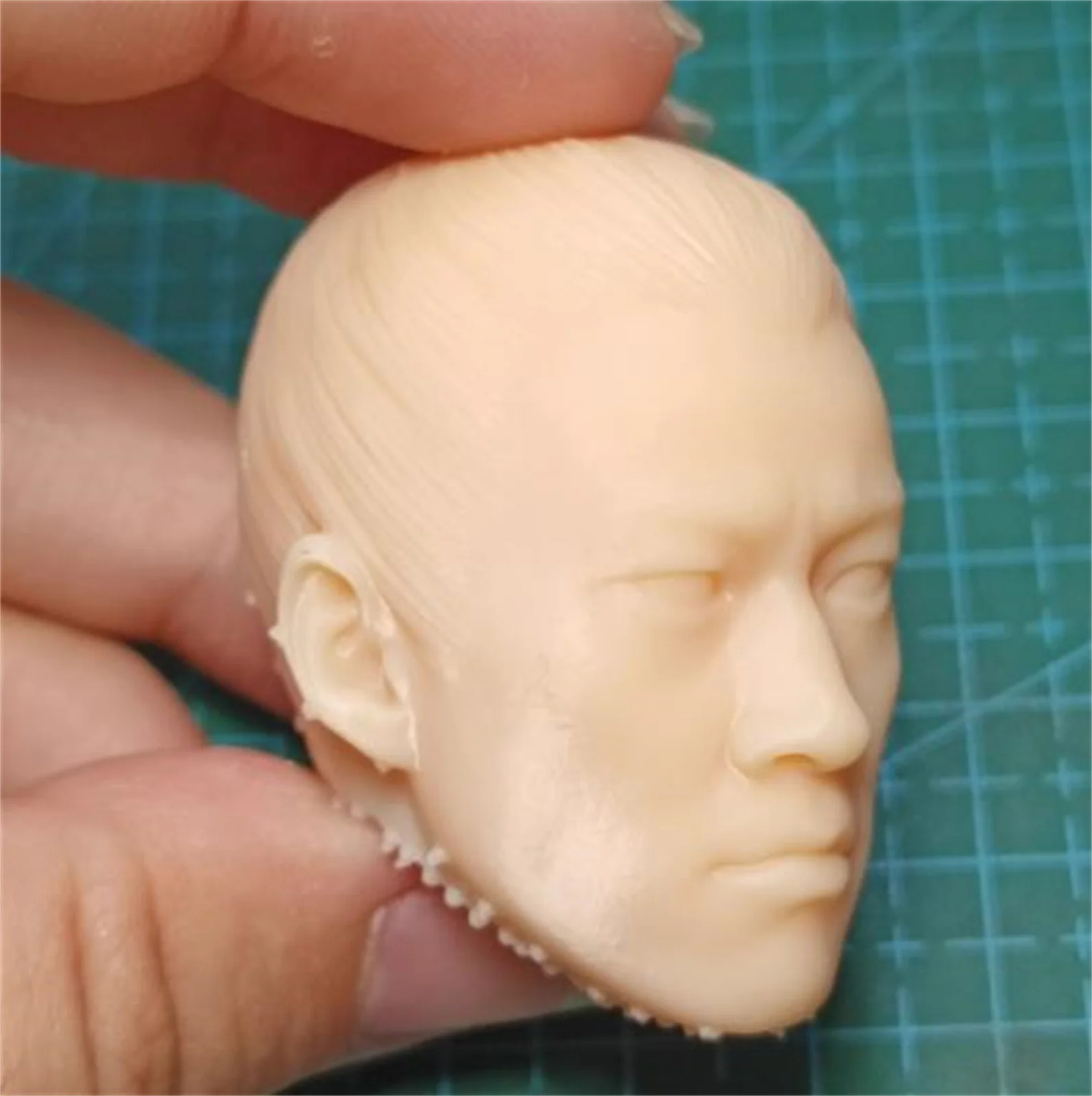 Damska głowa rzeźbiona, starożytny Trójcień, Lu Bu, model 3D w skali 1/6, rzeźba żołnierza, anime, pasuje do figurek akcji 12-calowych.