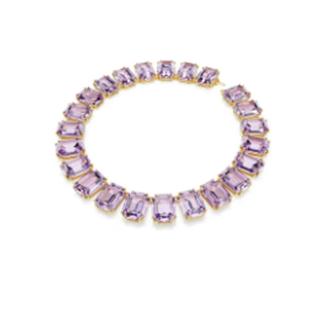 New Colorful Crystal Fashion Versatile Blue Bear Diamond Butterfly Exquisite Romantic Waterdrop shaped Necklace view 2