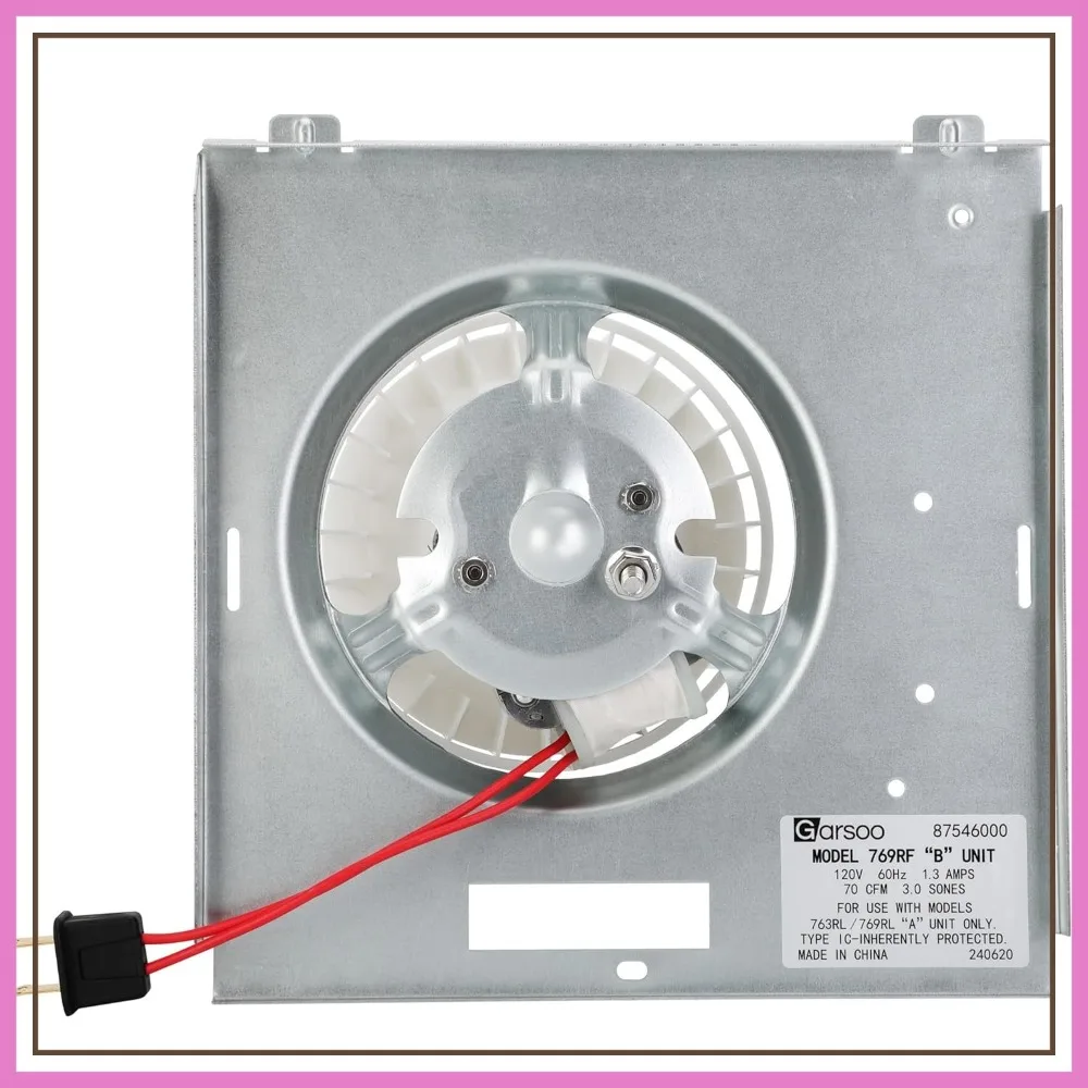 

Replacement Motor Assembly 769RFT B Unit Compatible with Broan NuTone 679RL, 769RF, V769RF, 763RL/769RL Ventilation Fans