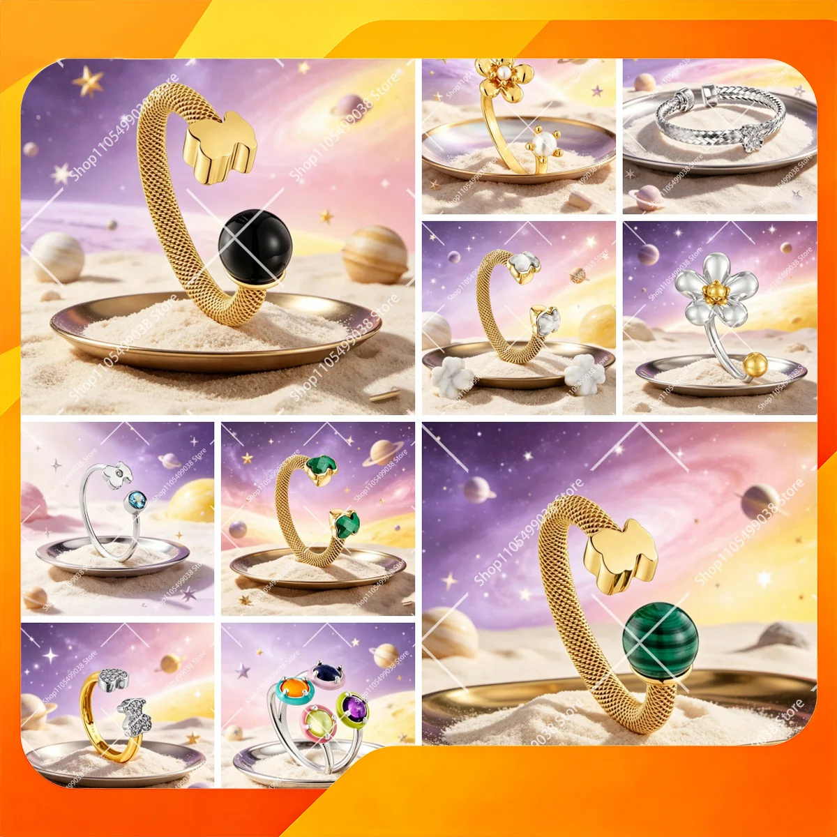 

Casual Adjustable Ring Female Daily Wear Festival Gathering Finger Decor