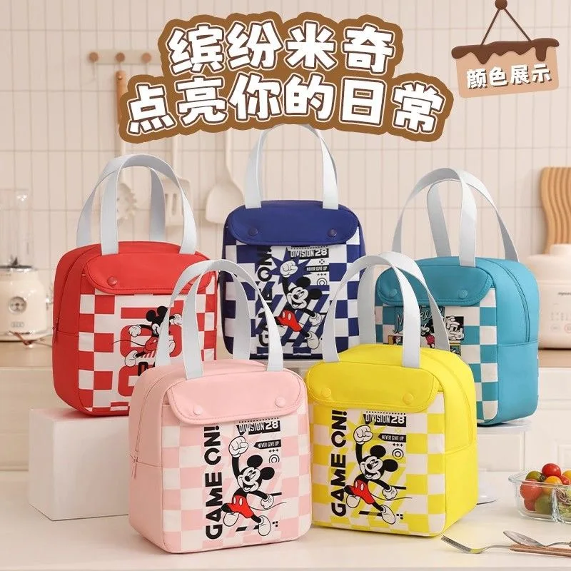 

Disney cartoon Mickey Mouse and Minnie Mouse cute lunch box bag handbag Outdoor tote bag