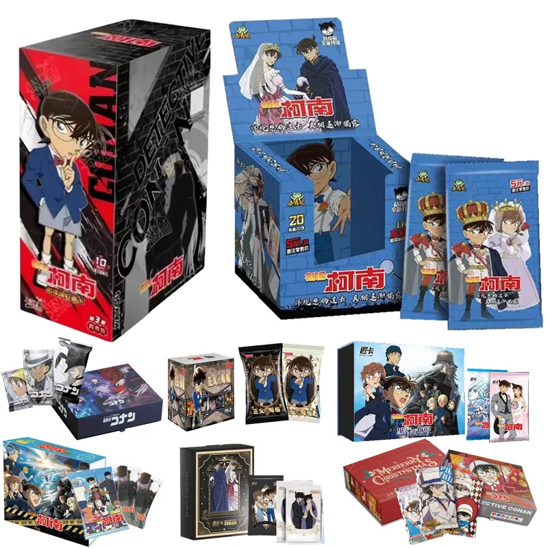 

New KAYOU Detective Conan Anime Figures Jimmy Kudo Conan Mouri Ran SSR Rare Collection Card Toys Birthday Gift for Children