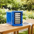 Blue 90L W 6 Trays