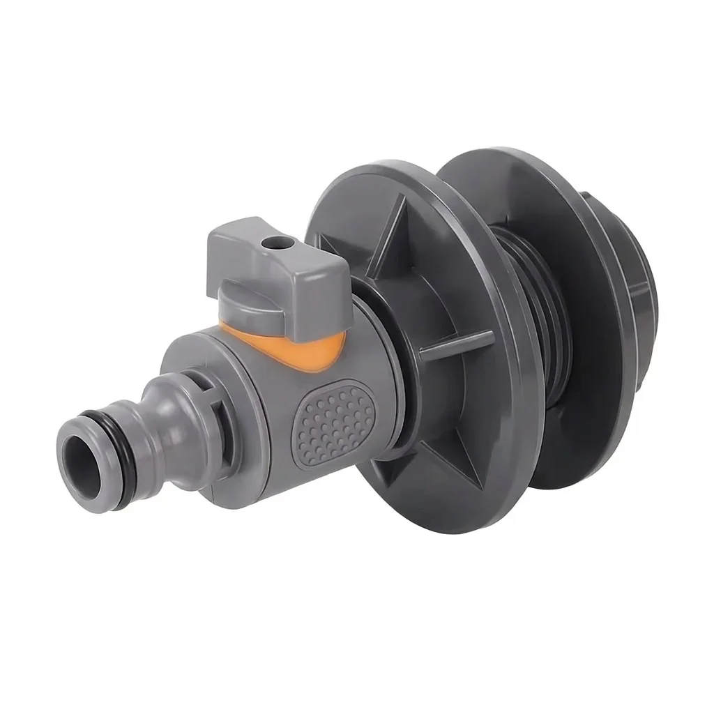 High Quality 2PCS Water Storage Buckets Rain Barrel Spigots With 1/2 Inch DN15 External Thread Connector For Easy Irrigation