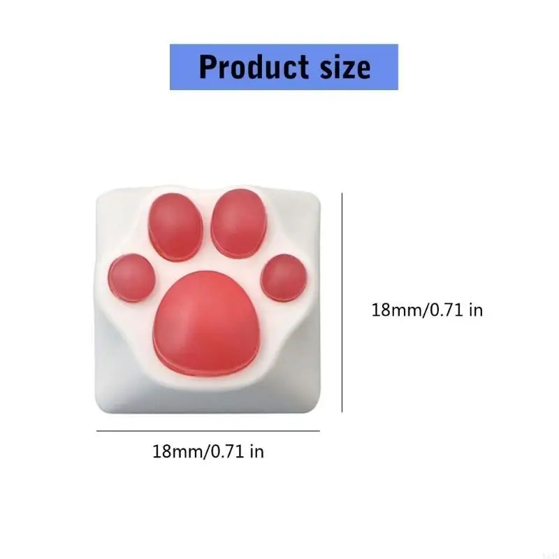 

Y5JF DIY Mechanical Keyboards KeyCap Personality Lovely Paws CatPaw Pad Keycap for Switches