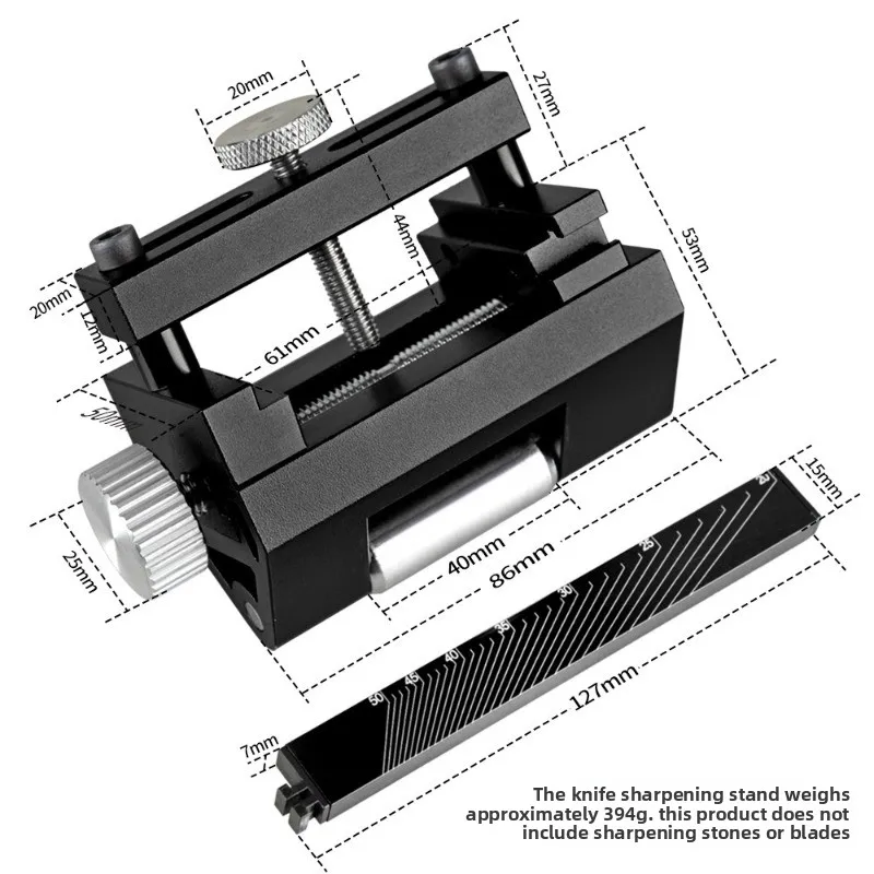 Fixed Angle Woodworking Sharpening Jig Aluminum Alloy Honing Guide For Chisel Plane Blade Carpenter