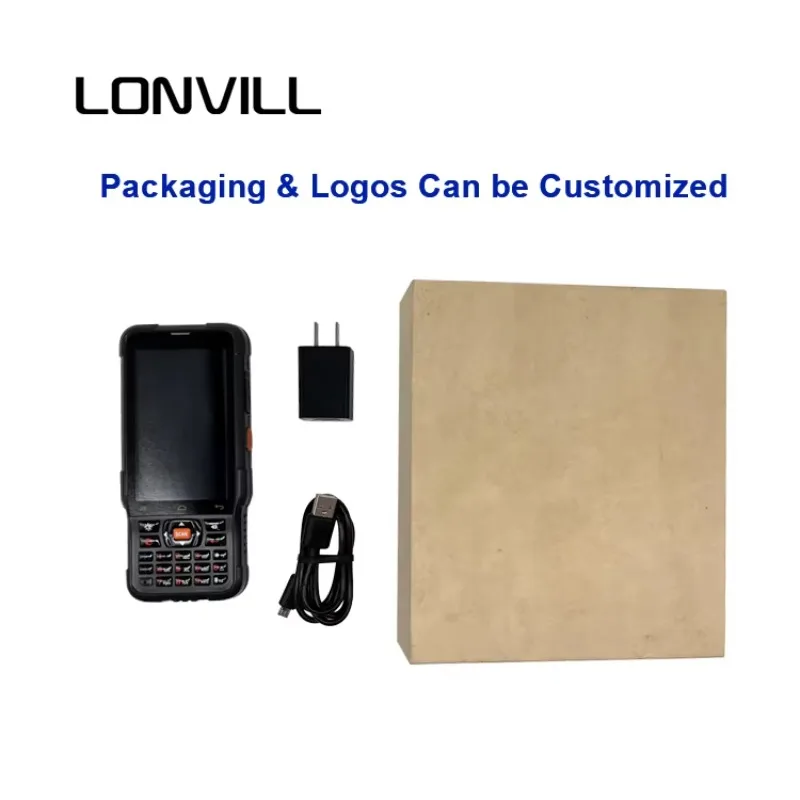 LONVILL Atacado 1d 2d Scanner de código de barras Terminal de coleta de dados portátil robusto PDAs portáteis