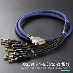 AVSSZ DB25 8-way Multi Track Mixer Data Cable VGA Rainbow Audio Signal Cable DB25 Male to 3 Pin XLR Male/Female RCA 6.35mm Plug