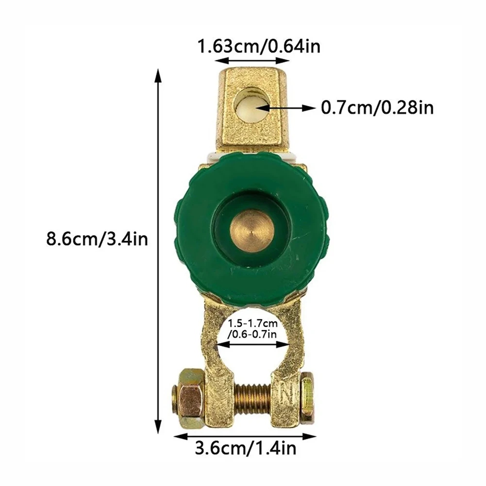 Twist Knob Battery Disconnect Switch for 6V 24V Automotive Systems Designed for Quick Terminal Connection and Reliable Isolation