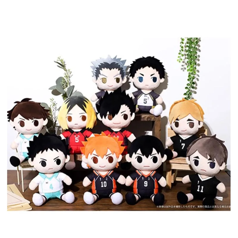 

Goods in Stock Genuine Animate Shoyo Hinata Tobio Kageyama Oikawa Tooru Miya Atsumu Kozume Kenma Cartoon Anime Figure Plush Toys