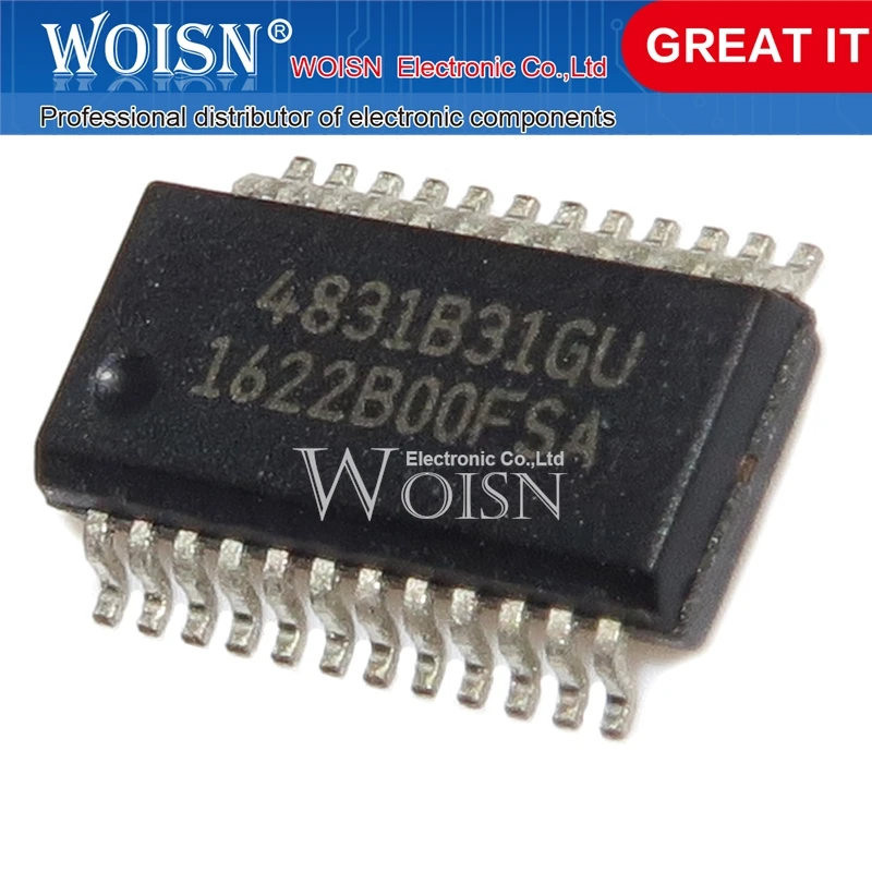 

10PCS SI4831-B31-GUR SI4831B31GUR 4831B31GU SSOP-24