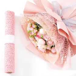 1PC DIY Flower Gift Round For Birthday Festival Decorative Bouquet Wrap Scrapbook Wrapping Paper Wedding Decoration