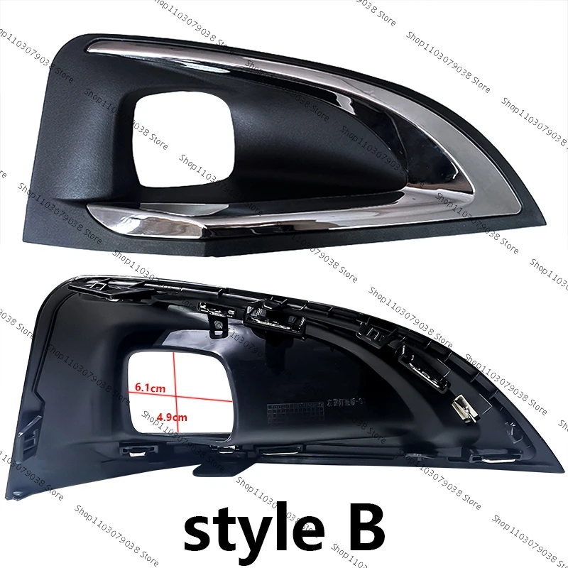 Front Bumper Fog Light Cover Grille 9817136777 For Peugeot 3008 P84 2016 2017 2018 2019 1806095X Fog Lamp Grilles Trim Frame