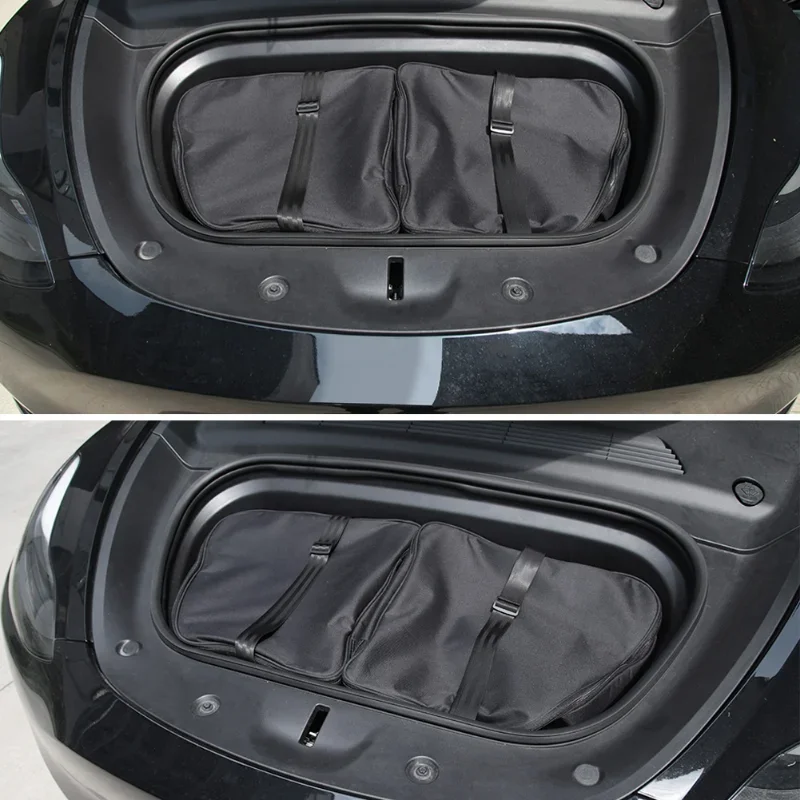 For Tesla Model 3 Y Car Front Trunk Storage Bag Portable Waterproof Heat Preservation Outdoors Organizer Packets Accessories