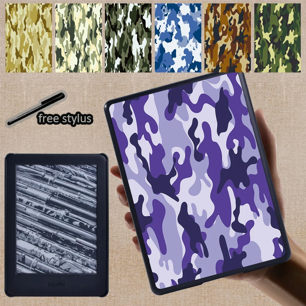 

Tablet Back Shell Case for Paperwhite 4 /Kindle 10th/Kindle 8th Gen /Paperwhite1 2 3 Camouflage Pattern Shockproof Protect Cover