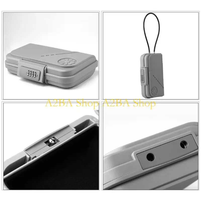 a2ba-スペアキー保管ロックボックス-ホームエントリーアクセス用吊り下げケーブル付き