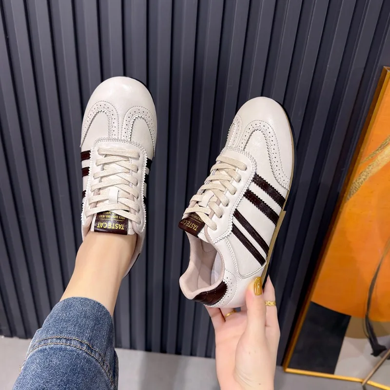 Women's Comfortable Color Blocking Vintage Sneakers New Spring and Autumn Women Fashion Casual Shallow Mouth Vulcanized Shoes