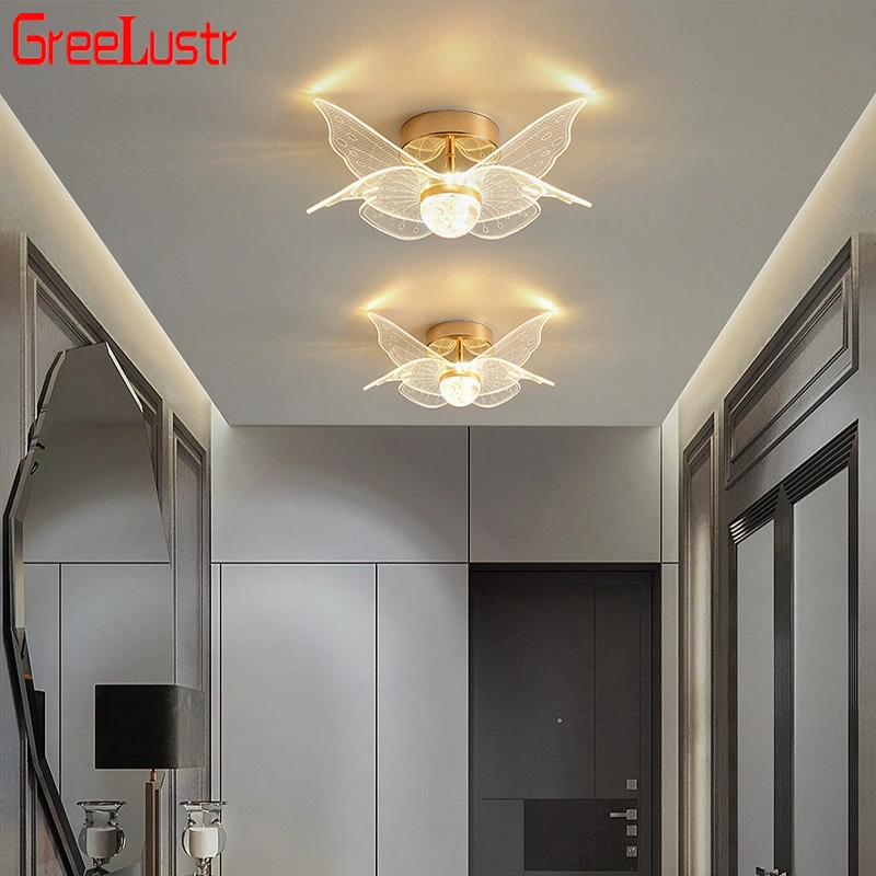 Modern Acrylic Ceiling Lamp Aisle Corridor Balcony LED Ceiling Lights for Bedroom Bay Window Nordic Creative Lighting Fixtures