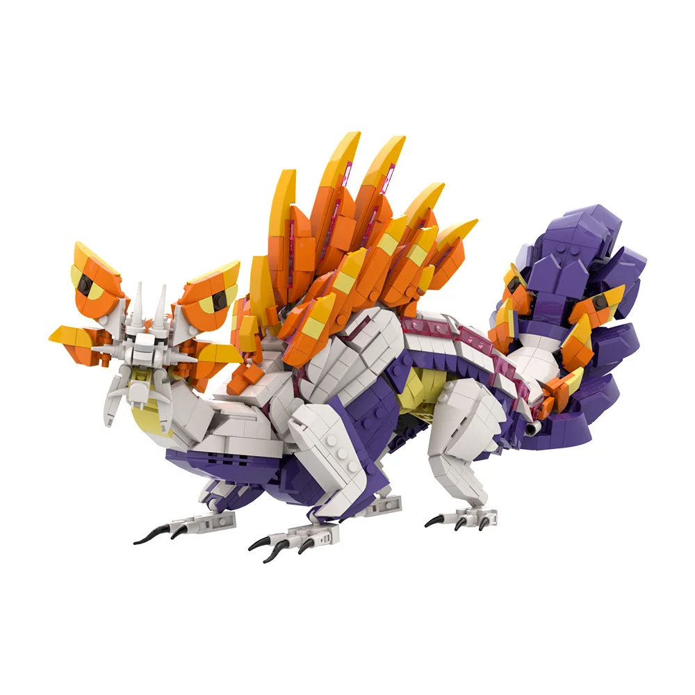 MOC ภาพยนตร์ Monster Bubble Fox Dragon Building Blocks รุ่น Mizutsuness ตัวอักษร Huntereds อิฐประกอบของเล่นสําหรับของขวัญเด็ก