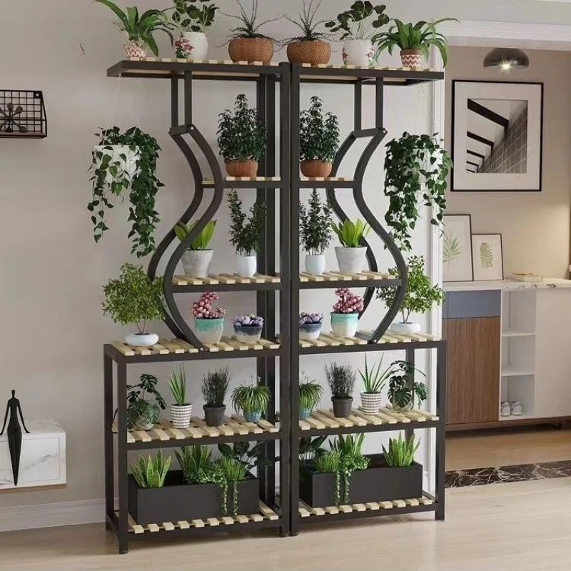 Balcony partition  indoor three-dimensionalshelf  indoor multi-layer flower stand succulen